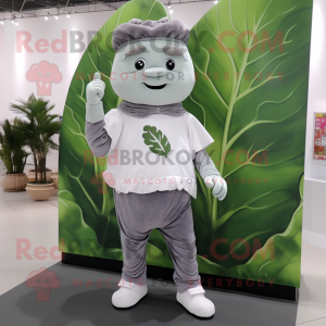 Gray Cabbage Leaf mascotte...