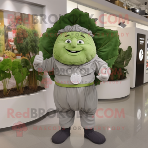 Gray Cabbage Leaf mascotte...
