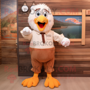 Peach Bald Eagle mascota...