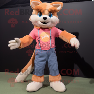 Peach Wolf mascotte kostuum...