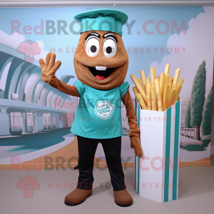 Teal French Fries mascotte...