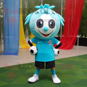 Turkos fotboll maskot...