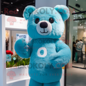 Postava maskota Cyan Bear...