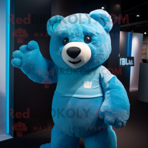 Postava maskota Cyan Bear...