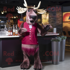 Maroon Moose mascotte...