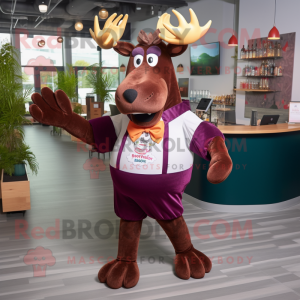 Maroon Moose mascotte...