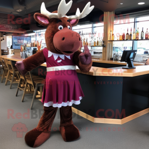 Maroon Moose mascotte...