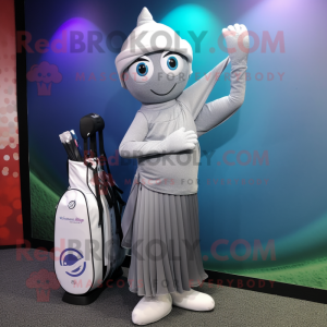 Silver Golf Bag maskot...