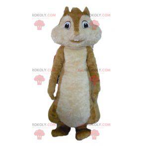Mascotte van de bruine eekhoorn Alvin en de Chipmunks -