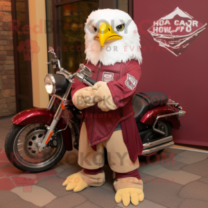 Maroon Bald Eagle mascotte...