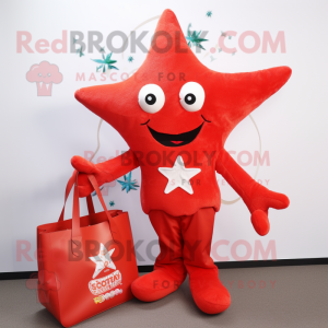 Red Starfish maskot drakt...