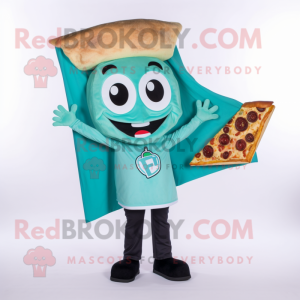 Teal Pizza Slice...