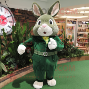 Forest Green Rabbit maskot...