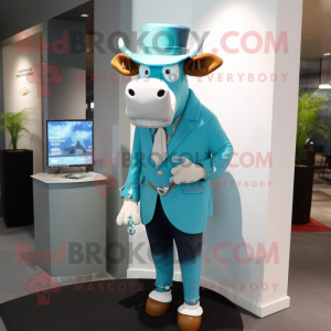 Turkis Jersey Cow maskot...
