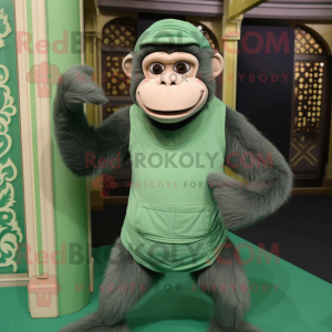 Green Chimpansee mascotte...