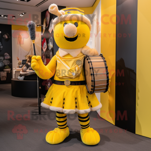 Gul sækkepibe maskot...