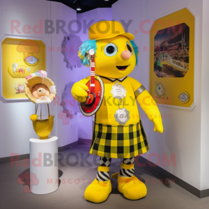 Gul sækkepibe maskot...