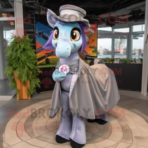 Grijs hoefijzer mascotte...