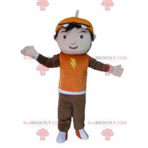 Cartoon young teen boy mascot - Redbrokoly.com