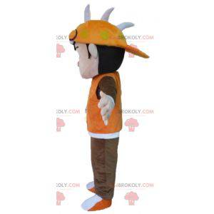 Cartoon young teen boy mascot - Redbrokoly.com