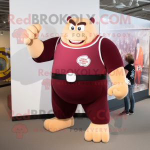 Maroon Strongman mascotte...