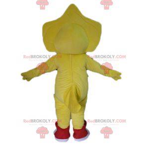 Mascota dinosaurio verde y rojo amarillo - Redbrokoly.com