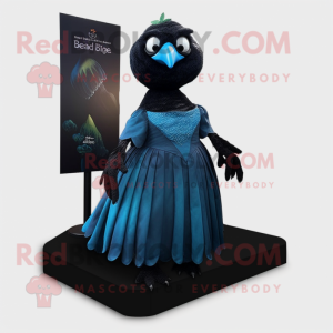 Cyan Blackbird mascotte...
