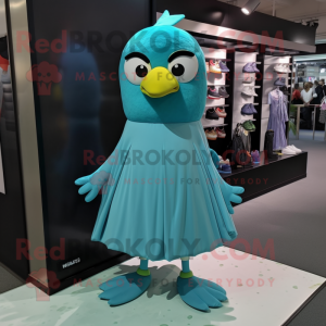 Cyan Blackbird maskot...