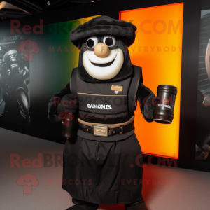 Svart Guinness maskot drakt...