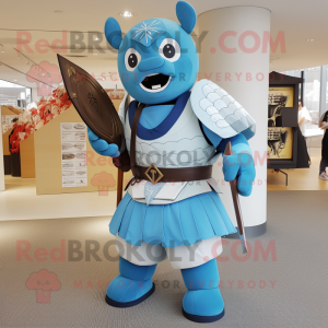 Sky Blue Samurai maskot...