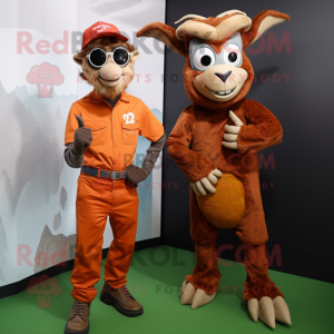 Rust ged maskot kostume...