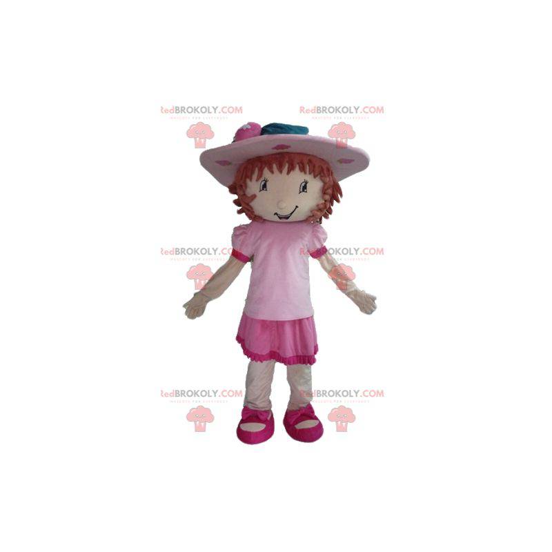 Mascot Charlotte aux Fraises famosa niña rosa - Redbrokoly.com