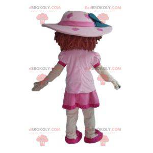 Mascot Charlotte aux Fraises beroemd roze meisje -