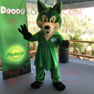 Skoggrønn Dingo maskot...