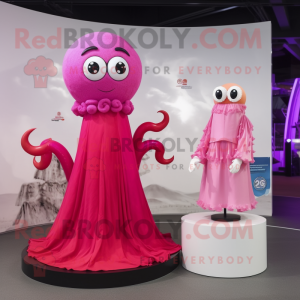 Magenta Squid mascotte...