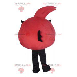 red and white bird mascot from the famous game Angry Birds -