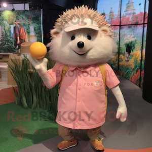 Peach Hedgehog mascotte...