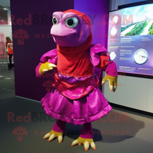 Magenta Turtle maskot...