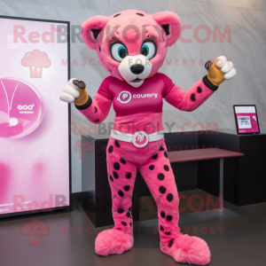 Pink Cheetah mascotte...