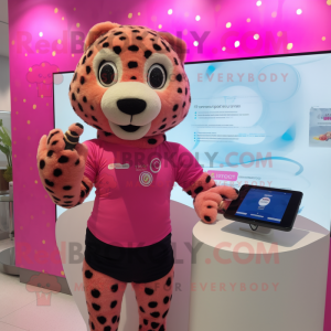 Pink Cheetah mascotte...