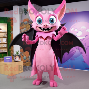 Pink Bat mascotte kostuum...