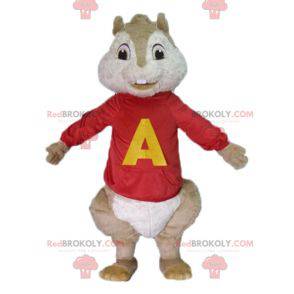 Alvin und das braune Eichhörnchen-Maskottchen der Chipmunks -