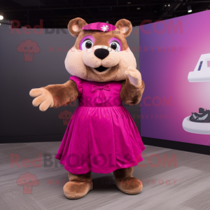 Magenta Beaver mascotte...