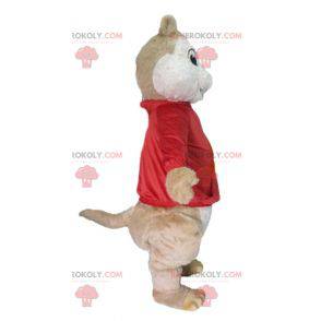 Mascotte van de bruine eekhoorn Alvin en de Chipmunks -