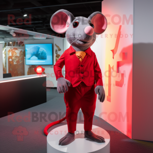 Red Rat mascotte kostuum...