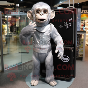 Silver Chimpansee mascotte...