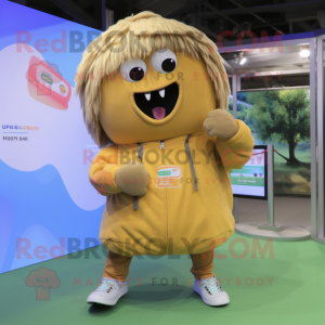 Tan Mango mascotte kostuum...