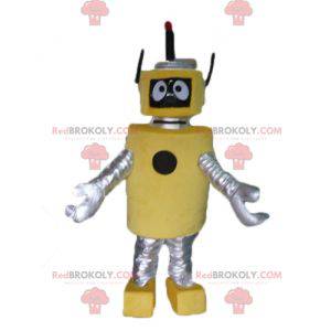 Costume da mascotte di robot giallo e argento - Mascotte robot - REDBROKO_03427 - RedBrokoly.com
