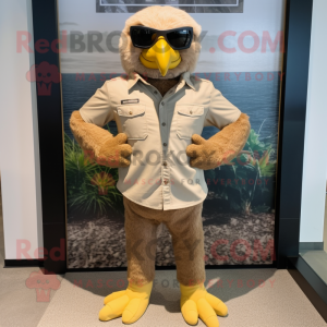 Tan Bald Eagle mascotte...