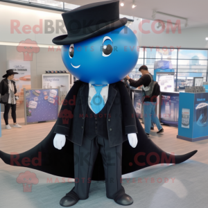 Black Blue Whale maskot...